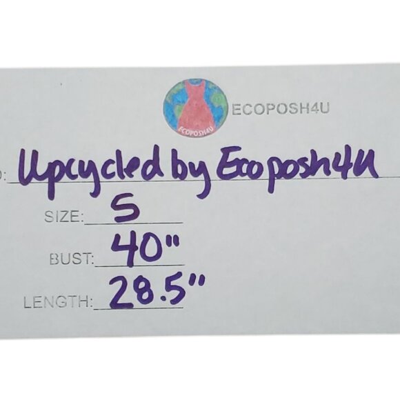 Womens Upcycled Distressed Flannel with "Dirty Dancing" Embroidered Patch Small - Picture 8 of 8